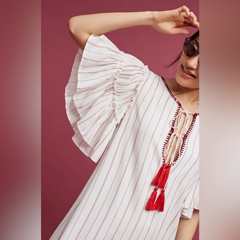 Anthropologie - Ira Tasseled Mini Dress - Picture 4 of 12